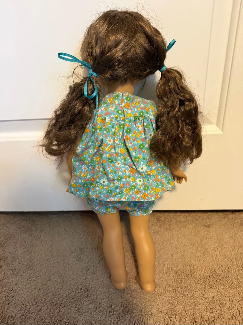 American Girl doll with handmade outfit